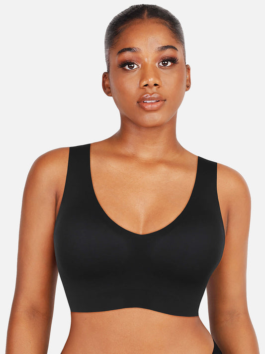 V-Neck Wireless Comfort Bra